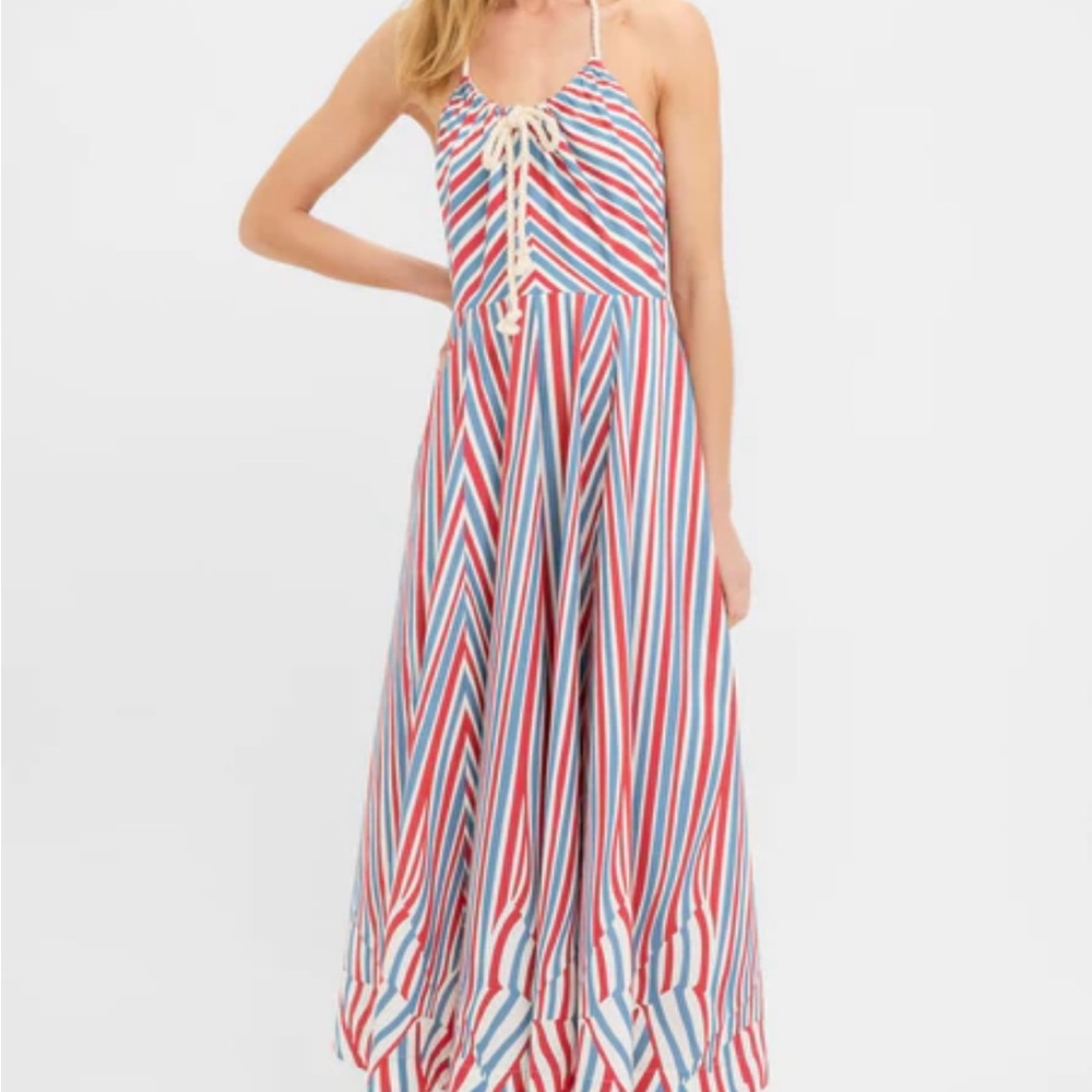 Tuckernuck Red, Blue, and White Striped Dress